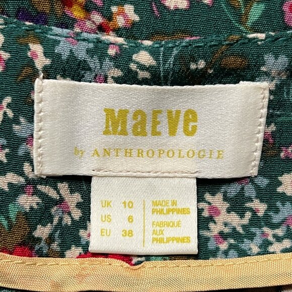 Anthropologie Floral Wide Leg Pants - Multicolor Size 6 Good Conditition - Picture 10 of 15